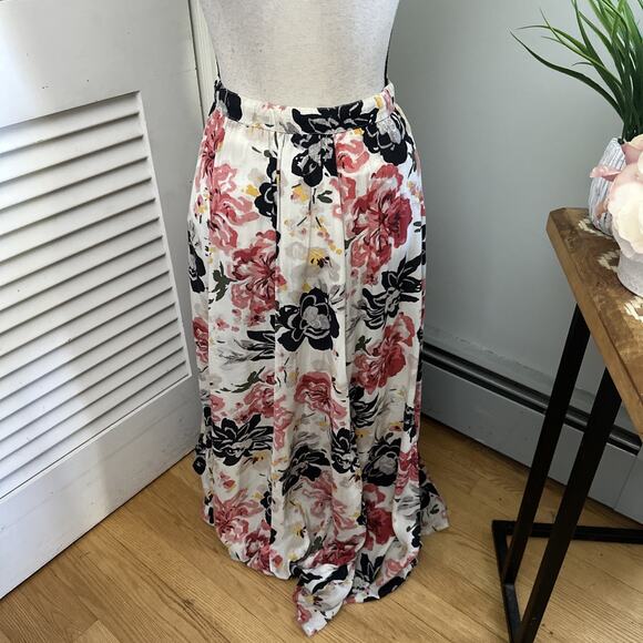 ABERCROMBIE FITCH Womens Skirt XS Floral Maxi Pull On Feminine Romantic Grunge - Picture 4 of 9